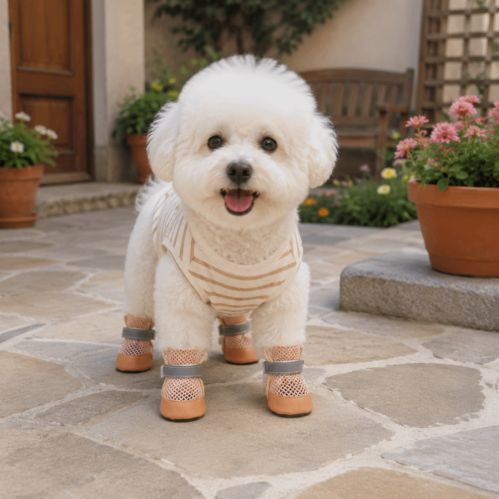 4PCS/SET Dog Boots Non-Slip Pe - Sneaker Protector 评论和价格